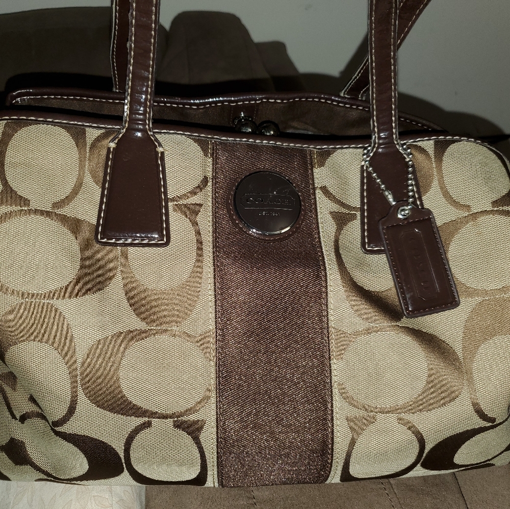 3 compartment coach purse